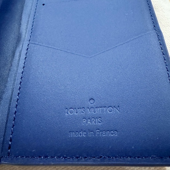 Louis Vuitton-Pocket Organizer Navy Blue NEW - Picture 4 of 4